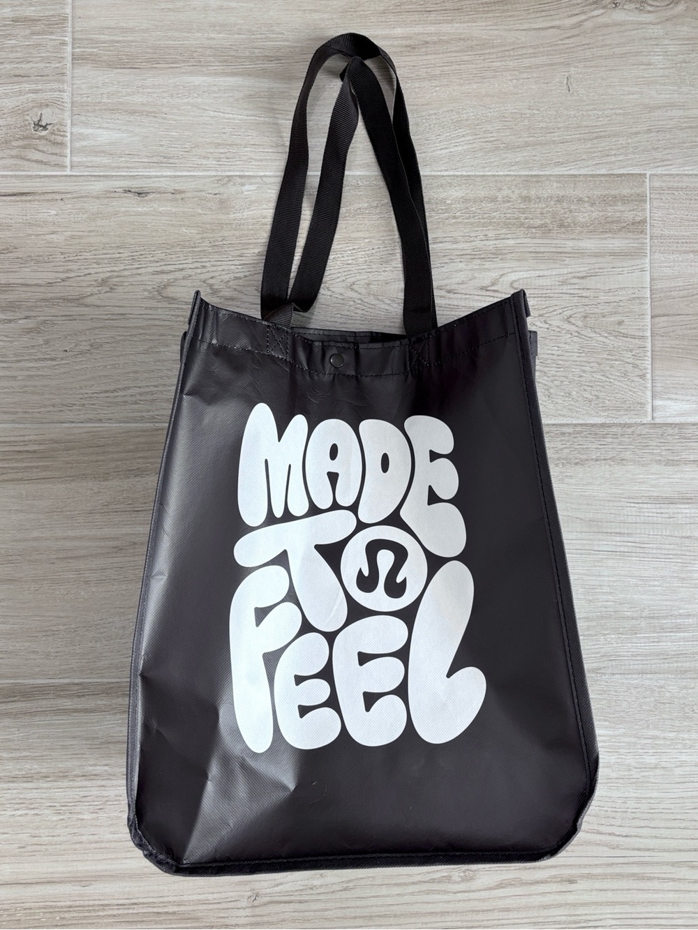 Lululemon Reusable Shopping Tote Bag Brown Large Size Made to Feel